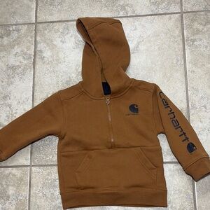 Carhartt Half-Zip Long-Sleeve Hoodie for Toddlers
